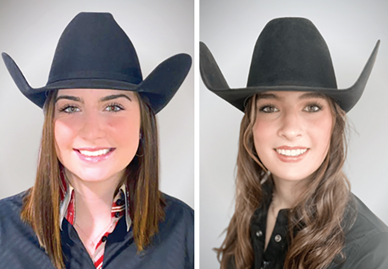 Taylor Carney, Emily Yates, CQHA Youth World Cup Riders