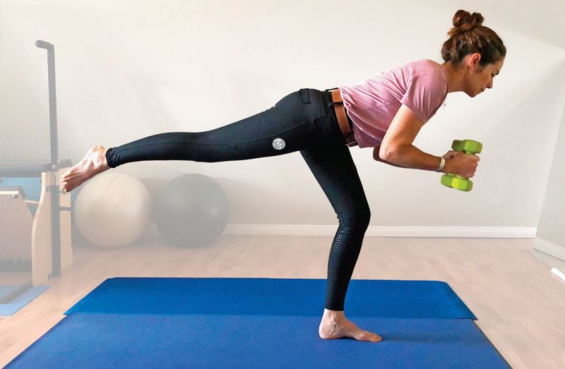 balance pilates with dumbbells, pilates for equestrians, sandra verda zanatta, core strength equestrians, workouts for horse people