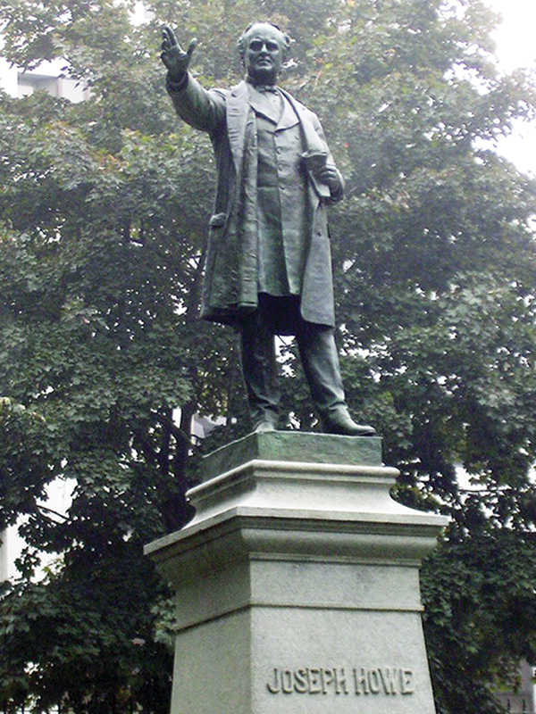 Joseph Howe Statue Nova Scotia, Nova Scotia Pony Express, Canadian Pony Express, horse history Canada, equine transportation history, Joseph Howe, 19th century communication, horses and news delivery, telegraph history, working horses history