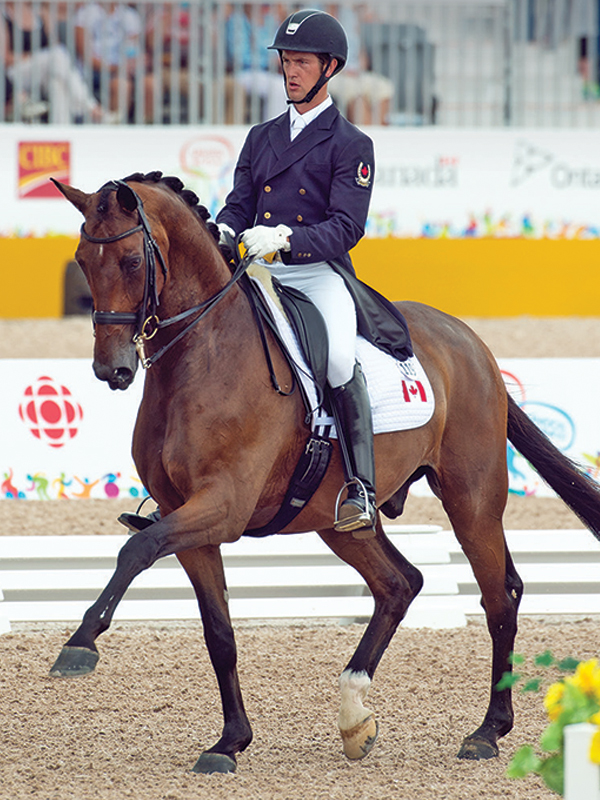 chris von martels pan am games, canada's olympic dressage team, men in dressage