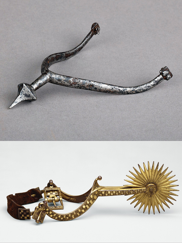 prick riding spur, rowel riding spur, history of horse spurs, spurs in western riding, spurs in english riding, jec ballou horse trainer, how to use spurs