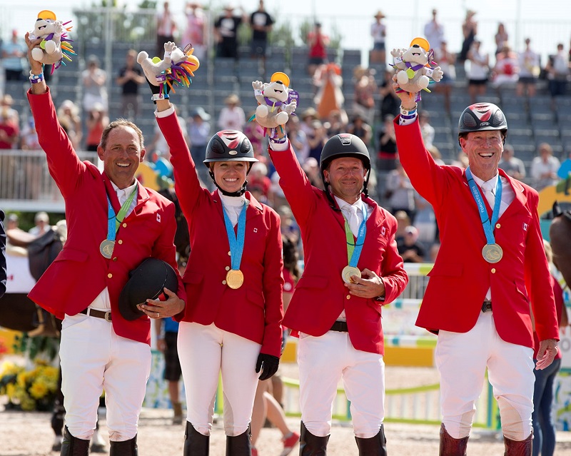 Canadian Show Jumping Team 2015 Pan American Games, Ian Millar, Eric Lamaze, Yann Candele, Tiffany Foster