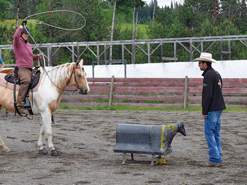 how to rope a cow, roping with horses, cowboy roping, ross smith president canadian ranch roping association,