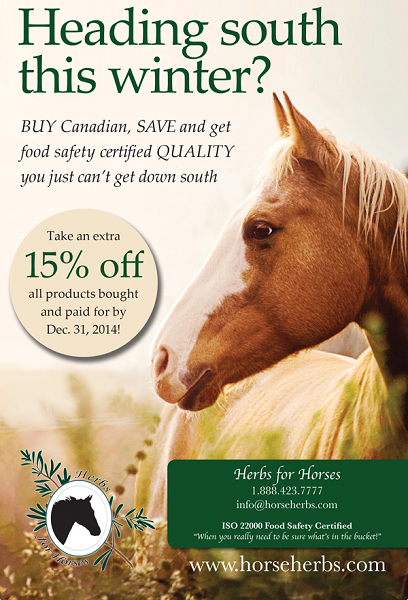 equine business, horse business, equine ad design, horse ad design, herbs for horses, redmond rock, we cover, gardner fence, canadian horse journal, horsejournals.com, andis horse clippers