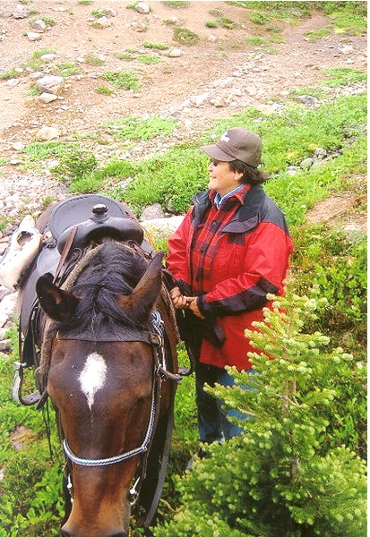 Dr daryl drew, bella capoose, tweedsmuir park horse, horse riding rainbow mountains, horse tweedsmuir park, building horse trust, horse rider trust