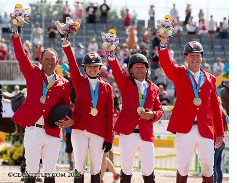 Pan Am Gold Canadian Show Jumping, Tiffany Foster, Eric Lamaze, Ian Millar, TORONTO 2015, Starting Gate Communications Caledon Pan Am Equestrian Park Pan Am Gold Canadian Show Jumping, Tiffany Foster, Eric Lamaze, Ian Millar, TORONTO 2015, Starting Gate Communications Caledon Pan Am Equestrian Park