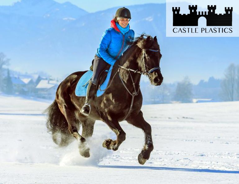 castle plastics hoof pads, snow hoof pads horses, coloured horse hoof pad, horse shoes, road hoof pads for horses